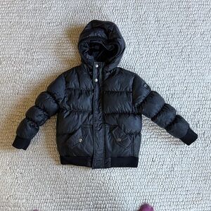 Appaman Black Puffer winter jacket with Hood size 5